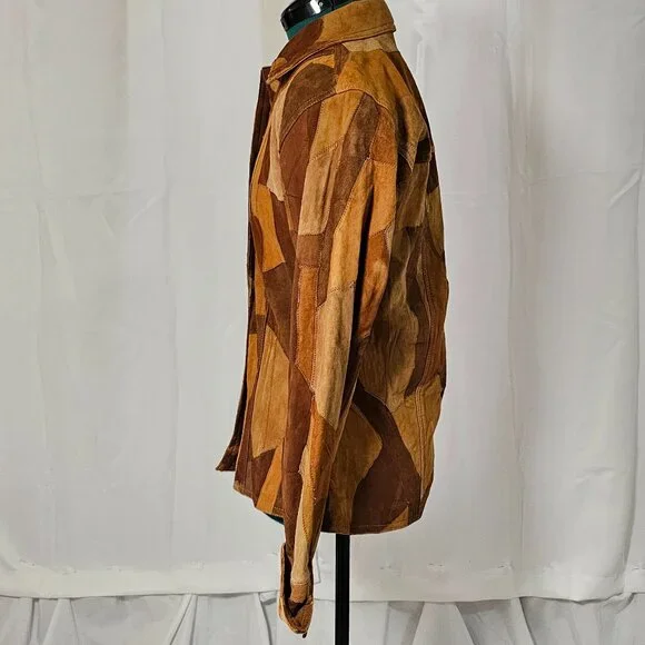 Neutral Zone Patchwork Leather Jacket – Size M - Picture 2 of 6